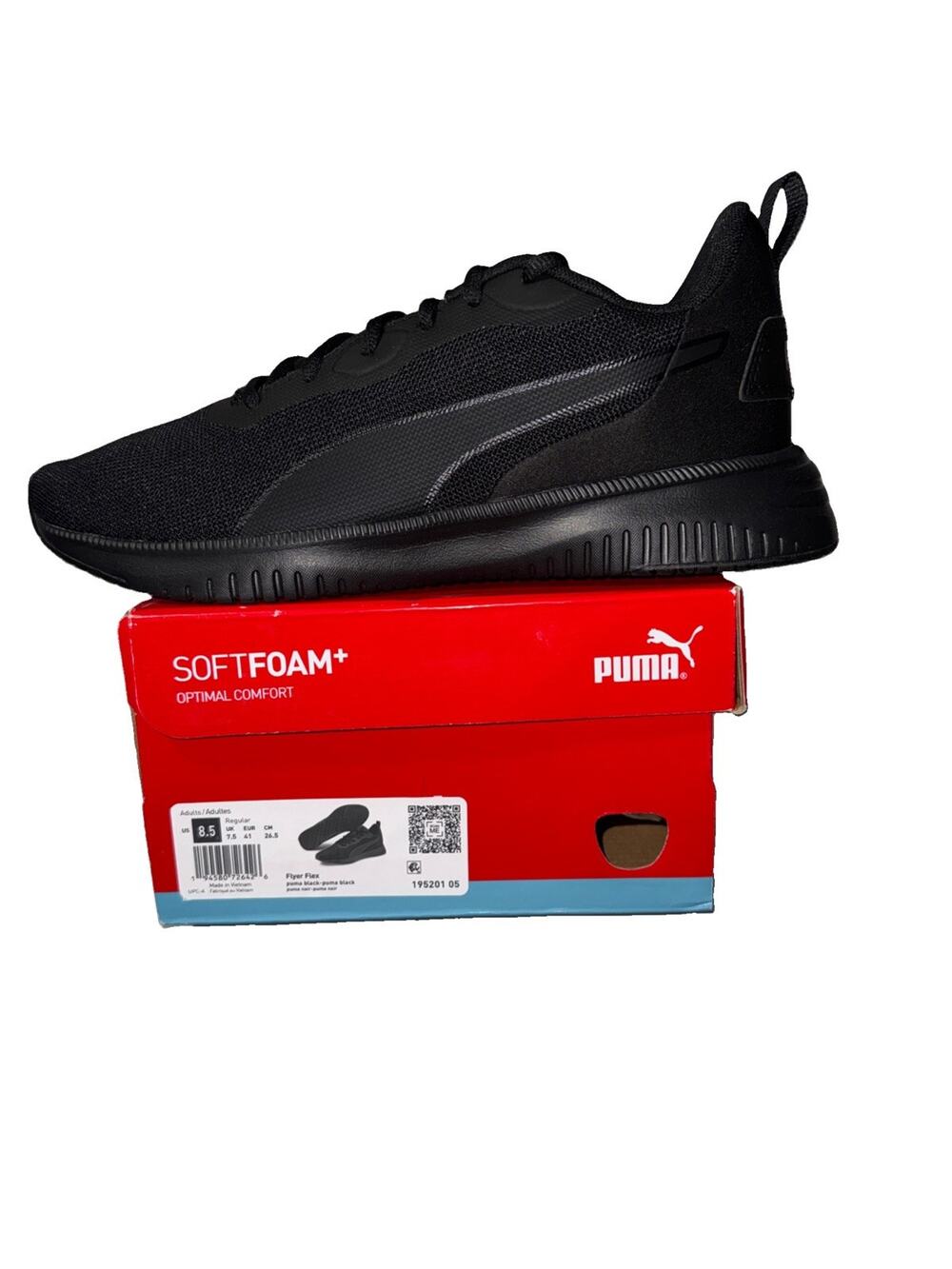 PUMA Flyer Flex Men's Running Shoes Size 8.5 Black Sneakers 195201-05 New